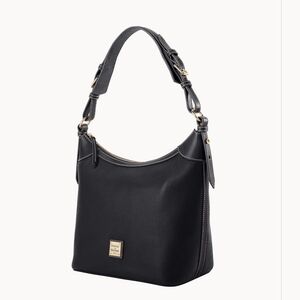 Dooney & Bourke Large Pebble Grain Leather Hobo Shoulder Bag – Black